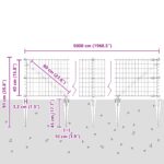 vidaXL Euro plot s 13 bodcami 0.4x50 m pozinkovaná oceľ sivá – Obrázok 13