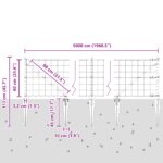 vidaXL Euro plot s 13 kocúricmi 0.6x50 m pozinkovaná oceľ sivá – Obrázok 13