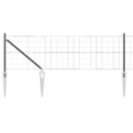 vidaXL Euro plot s 13 kocúricmi 0.6x50 m pozinkovaná oceľ sivá – Obrázok 2