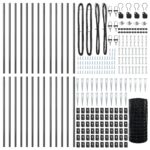 vidaXL Euro plot s 13 kocúricmi 0.6x50 m pozinkovaná oceľ sivá – Obrázok 5