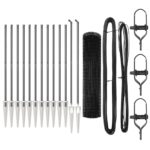 vidaXL Euro plot Sada 2 Sivá Práškovaná oceľ 25 x 1,2 m Odolný – Obrázok 4