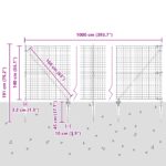 vidaXL Euro plot s 7 hrotmi 1,4x10 m zinkovaná oceľ – Obrázok 13