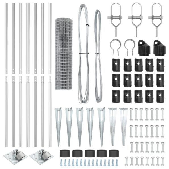 vidaXL Euro plot s 7 hrotmi 1,4x10 m zinkovaná oceľ – Obrázok 5