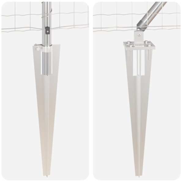 vidaXL Euro plot s 7 hrotmi 1,4x10 m zinkovaná oceľ – Obrázok 8