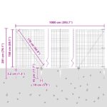 vidaXL Euro oplotenie s 7 hrotmi 1.5x10 m zinková oceľ – Obrázok 13