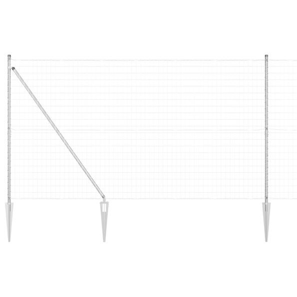 vidaXL Euro oplotenie s 7 hrotmi 1.5x10 m zinková oceľ – Obrázok 2