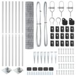 vidaXL Euro oplotenie s 7 hrotmi 1.5x10 m zinková oceľ – Obrázok 5