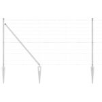 vidaXL Euro oplotenie so 7 hrotmi 1.4x10 m pozinkovaná oceľ – Obrázok 2