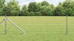 vidaXL Euro plot s 7 ostrými stĺpikmi 0.8x10 m z pozinkovanej ocele