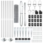 vidaXL Euro plot s 7 hrotmi 1.2x10 m Pozinkovaná oceľ – Obrázok 5