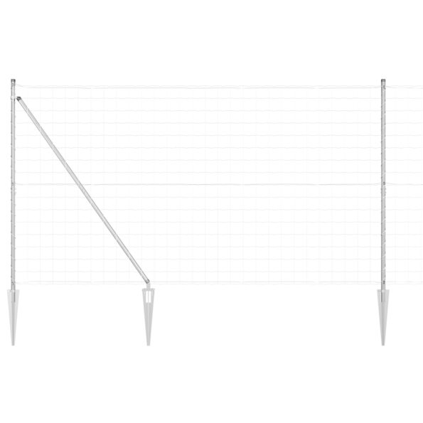 vidaXL Euro plot s 7 hrotmi 1.5x10 m z pozinkovanej ocele – Obrázok 2