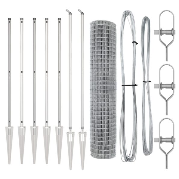 vidaXL Euro plot s 7 hrotmi 1.5x10 m z pozinkovanej ocele – Obrázok 4