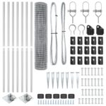 vidaXL Euro plot s 7 hrotmi 1.5x10 m z pozinkovanej ocele – Obrázok 5