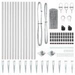 vidaXL Euro plot so 13 špicatými stĺpikmi 0.6x25 m pozinkovaná oceľ – Obrázok 6