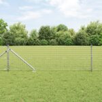 vidaXL Euro plot s 13 hrotmi 0.8x25 m Pozinkovaná oceľ – Obrázok 4