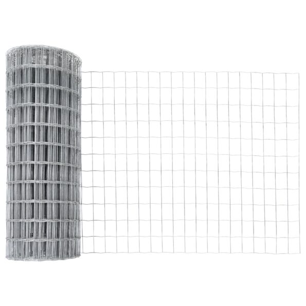 vidaXL Euro plot s 13 ostnatými stĺpmi 0.6x25 m Galvanizovaná oceľ – Obrázok 7