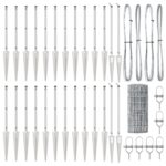 vidaXL Euro plot s 13 hrotmi 0.4x50 m Pozinkovaná oceľ – Obrázok 5