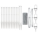 vidaXL Euro Plot s 7 Hrotovými Stĺpikmi 0.6x10 m Pozinkovaná Oceľ – Obrázok 5