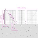 vidaXL Euro plot s 7 hrotmi 1,6x10 m pozinkovaná oceľ – Obrázok 13