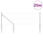 vidaXL Euro plot s 13 hrotmi 0.6x25 m pozinkovaná oceľ – Obrázok 3