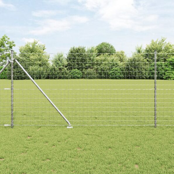 3350797_1.jpg vidaXL Euro plot s 13 Spike stĺpmi 1x25 m Pozinkovaná oceľ – Obrázok 1