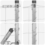 VidaXL Euro plot s 13 špicatými stĺpikmi 1.2x25 m pozinkovaná oceľ – Obrázok 7