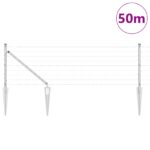 vidaXL Euro plot s 13 spike posts 0.6x50 m pozinkovaná oceľ – Obrázok 3