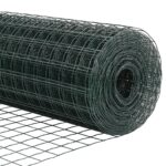vidaXL Plot s podperou Zelená 1,4 x 10 m Ocel a PVC – Obrázok 10