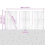 vidaXL Euro plot s 7 fláhnými stĺpikmi 1.4x10 m pozinkovaná oceľ – Obrázok 13