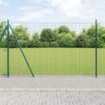 vidaXL Euro plot so 7 stĺpmi 1.6x10 m z pozinkovanej ocele