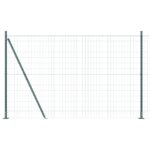 vidaXL Euro plot so 7 okrajovými stĺpikmi 1.5x10 m pozinkovaná oceľ – Obrázok 2