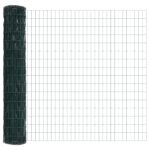 vidaXL Euro plot so 7 okrajovými stĺpikmi 1.5x10 m pozinkovaná oceľ – Obrázok 6