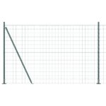 vidaXL Euro Oplotenie s 7 prírubovými stĺpmi 1.4x10 m pozinkovaná oceľ – Obrázok 2