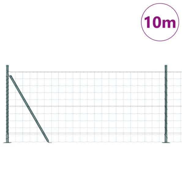 3350835_3.jpg vidaXL Euro plot Sada 2 Zelená PVC povlakovaný kov 10 x 0.8 m Trvácny – Obrázok 3