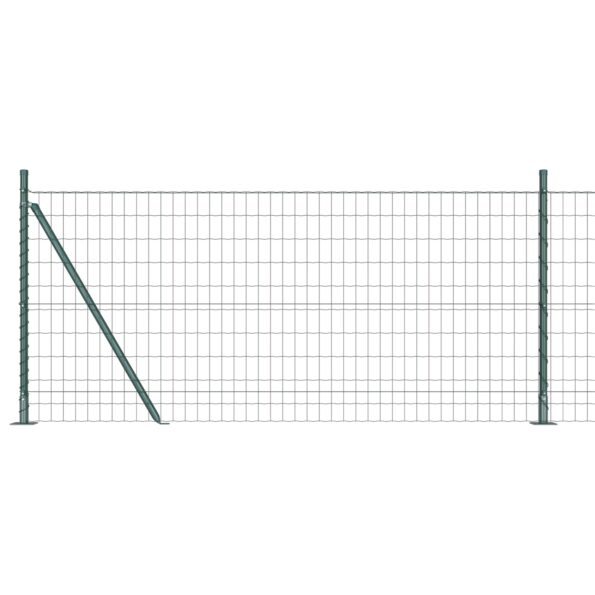 3350853_2.jpg vidaXL Euro oplotenie s 13 fláknutými stĺpikmi 0.8x25 m Galanizovaná oceľ – Obrázok 2