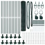 vidaXL Euro plot so 13 rozšírenými stĺpmi 1.2x25 m pozinkovaná oceľ – Obrázok 4