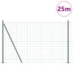vidaXL Euro plot Sada 2 Zelený Kov 25 x 1.2 m Trvácny Euro plot – Obrázok 3