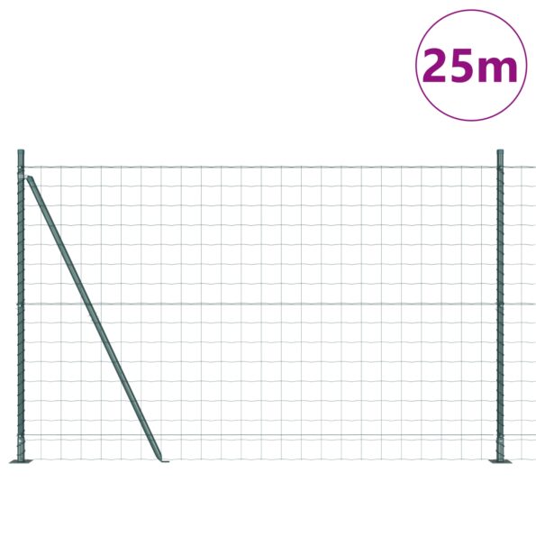 3350865_3.jpg vidaXL Euro plot Sada 2 Zelený Kov 25 x 1.2 m Trvácny Euro plot – Obrázok 3
