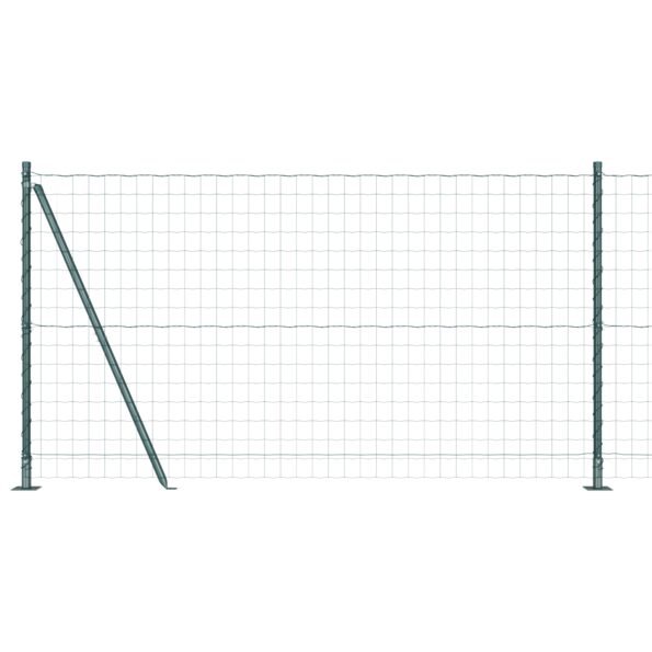 vidaXL Euro Plot Sada 2 Zelená Kov, Plastová Povrchová Úprava 10 x 1,2 m – Obrázok 2