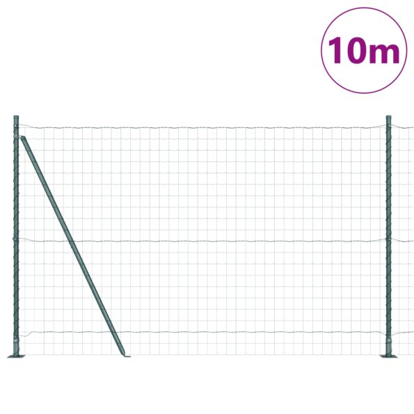 3350883_3.jpg vidaXL Euro Oplotenie s 7 Dláždenými Stĺpikmi 1.6x10 m Galvanizovaná Oceľ – Obrázok 3