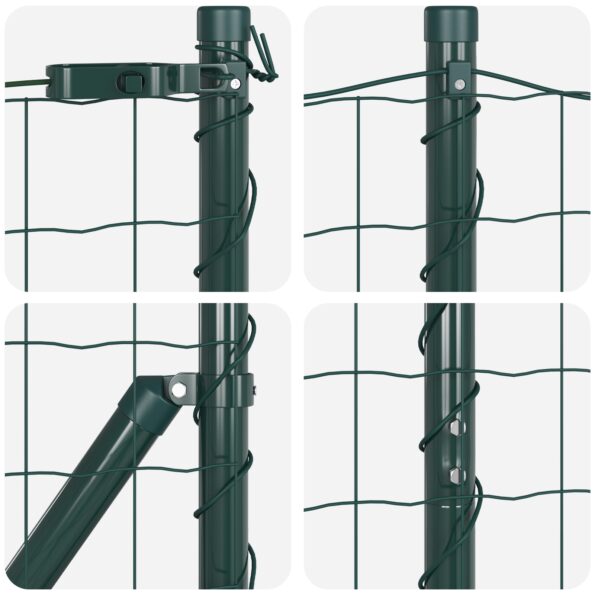3350883_7.jpg vidaXL Euro Oplotenie s 7 Dláždenými Stĺpikmi 1.6x10 m Galvanizovaná Oceľ – Obrázok 7