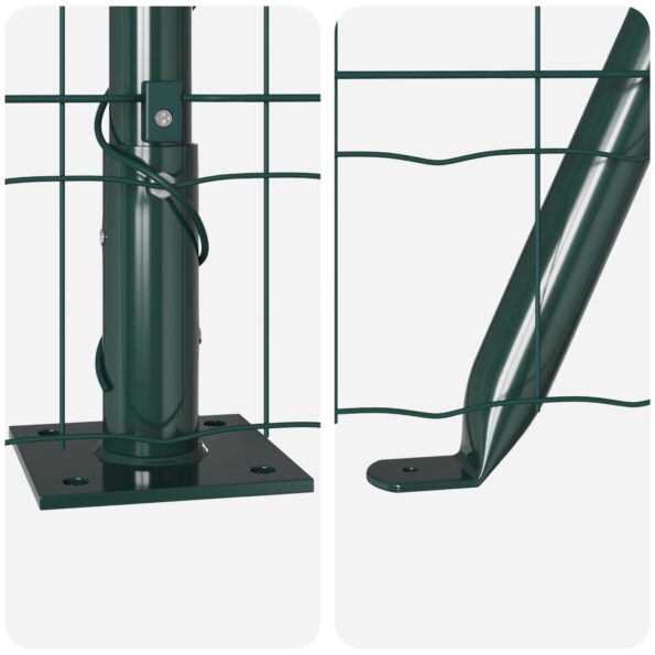 3350883_8.jpg vidaXL Euro Oplotenie s 7 Dláždenými Stĺpikmi 1.6x10 m Galvanizovaná Oceľ – Obrázok 8