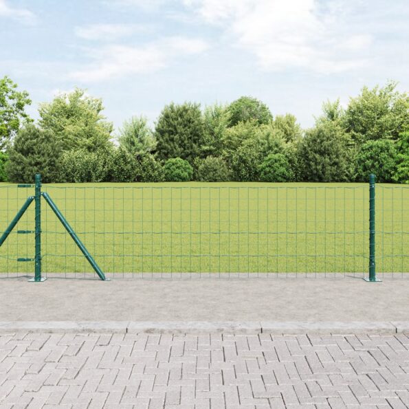 3350884_1.jpg vidaXL Euro plot s 13 príchytkami 0.4x25 m pozinkovaná oceľ – Obrázok 1