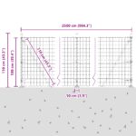 vidaXL Euro plot Sada 2 Zelená Oceľ s práškovou úpravou 25 x 1,0 m – Obrázok 13