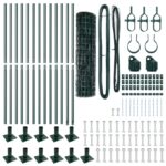 vidaXL Euro plot Sada 2 Zelená Oceľ s práškovou úpravou 25 x 1,0 m – Obrázok 5