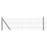 vidaXL Euro plot s 7 plotovými stĺpmi 0.4x10 m pozinkovaná oceľ – Obrázok 2