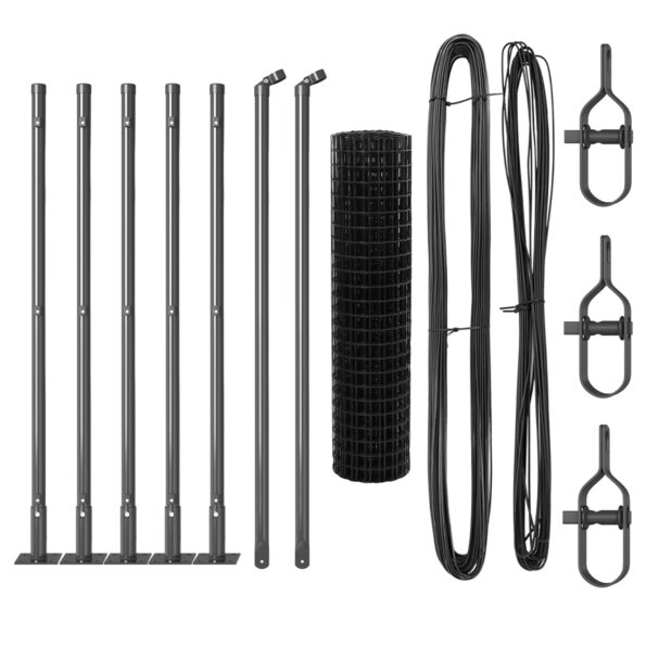 vidaXL Euro plot s 7 plotovými stĺpmi 0.4x10 m pozinkovaná oceľ – Obrázok 4