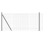 vidaXL Euro plot so 7 stĺpmi s okrajom 1x10 m pozinkovaná oceľ – Obrázok 2