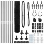 vidaXL Euro Fence so 7 zváranými stĺpmi 1.4x10 m pozinkovaná oceľ – Obrázok 5