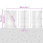 vidaXL Euro plot s 7 flánkovanými stĺpmi 1.5x10 m pozinkovaná oceľ – Obrázok 13